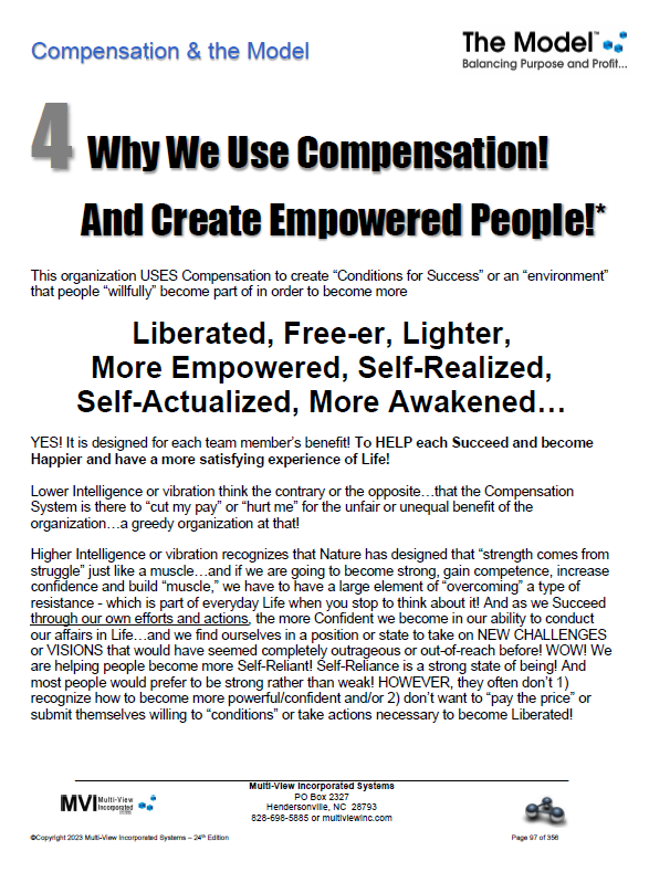 Compensation methodology Why we use compensation to EMPOWER people